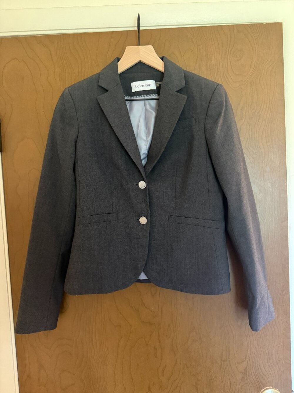 Calvin Klein 2-Button Blazer Officecore Quiet Luxury Old Money Dark Academia